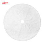 Snow Plush white tree skirt, flat lay