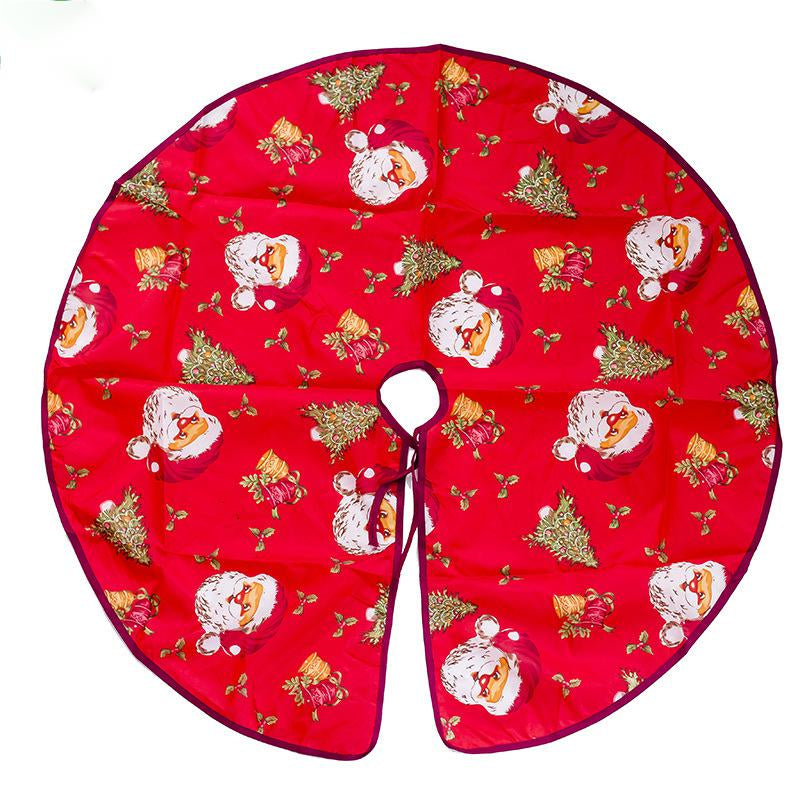 Jolly Santa Christmas tree skirt, 35 in