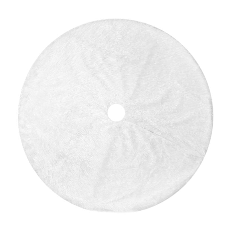 Snow Plush Christmas tree skirt, 34 in