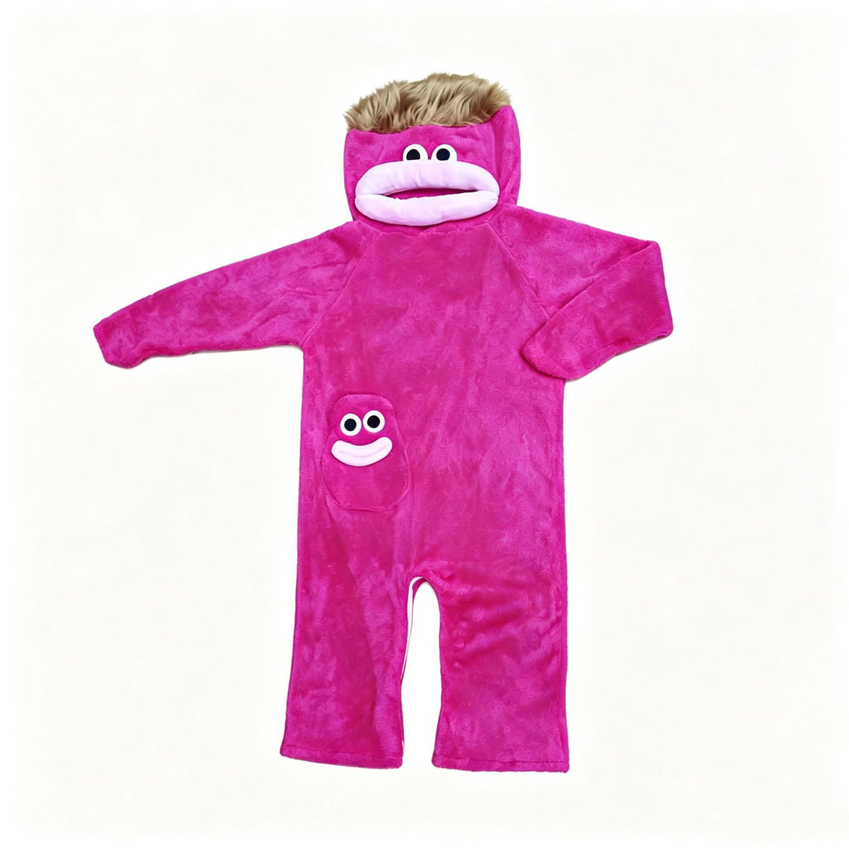 Merry Muncher onesie in Berry Pink