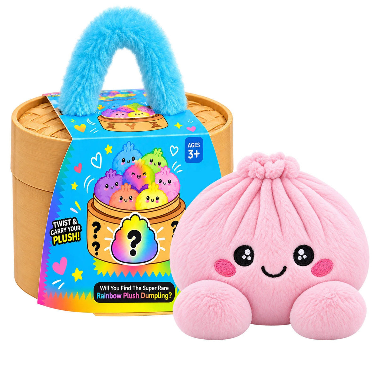 Rose Pink plush dumpling