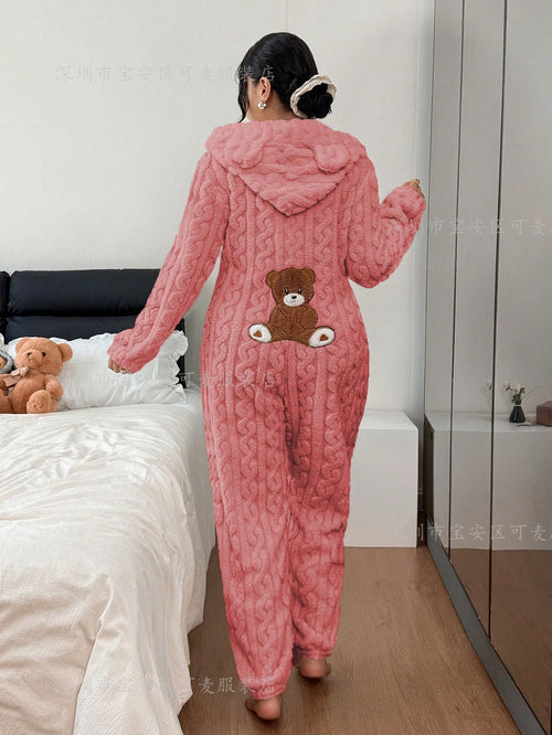 Rose Pink teddy onesie
