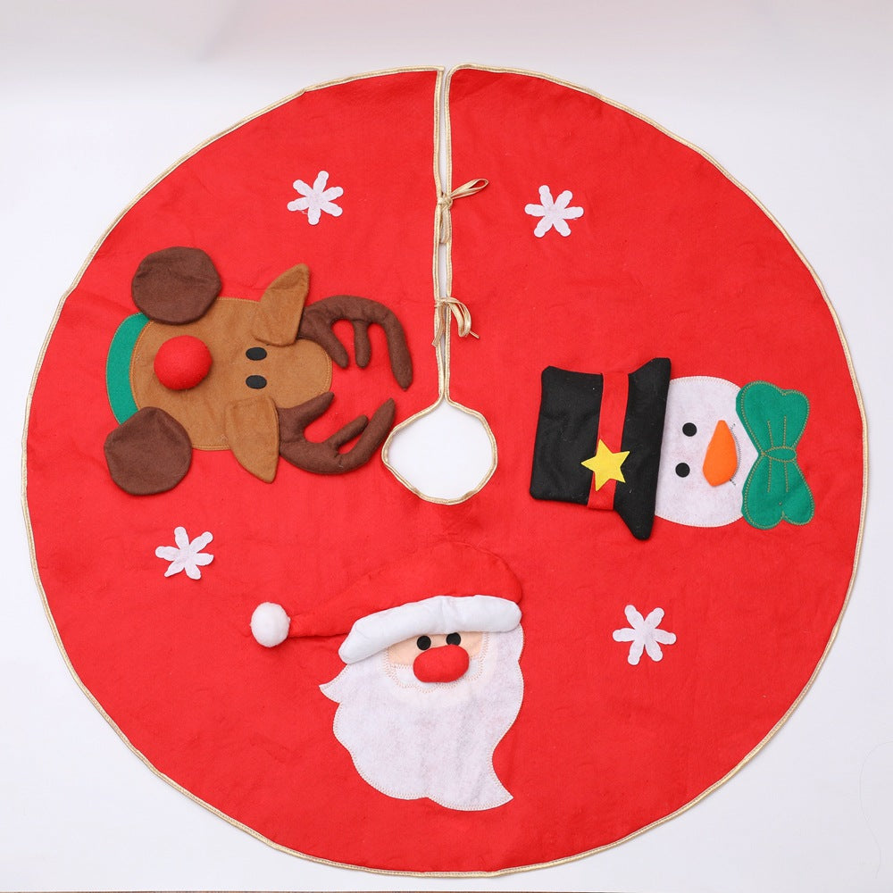 Felt Friends Christmas tree skirt, 39 in