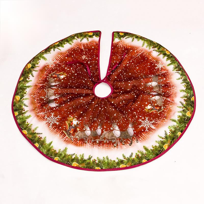 Tinsel Glow Christmas tree skirt, 35 in