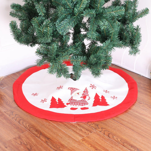 Santa's Cottage Christmas tree skirt, 35 in