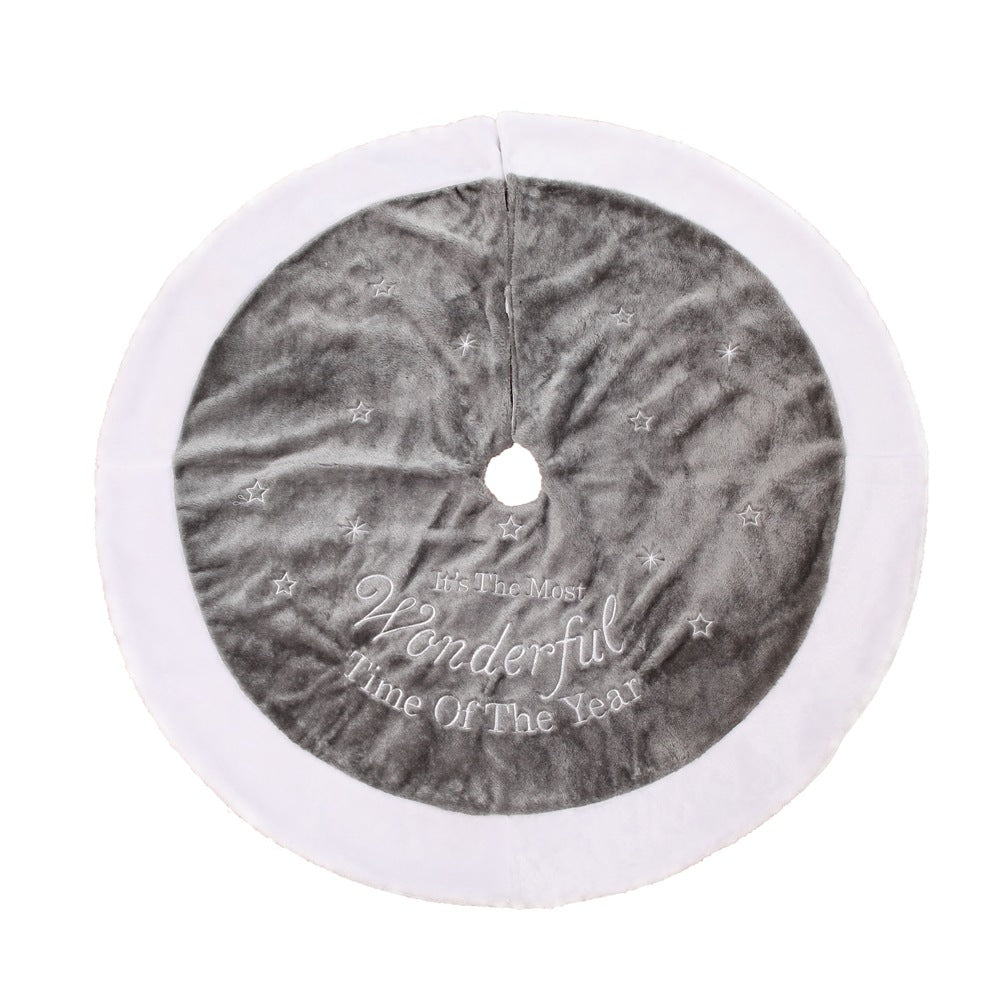 Wonderful Time Christmas tree skirt, 35 in