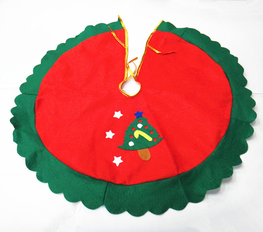 Little Felt Tree Christmas tree skirt, 24 in